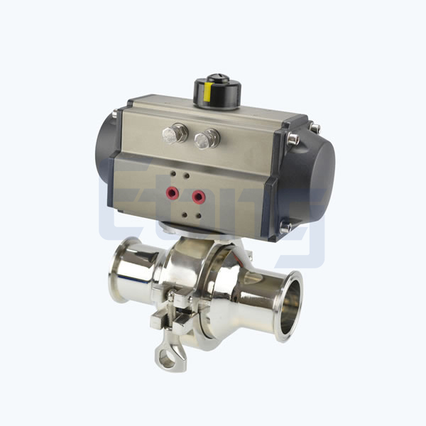 Stainless-Steel-Food-Grade-Pneumatic-Tri-Clamped-Non-Retention-Ball-Valve