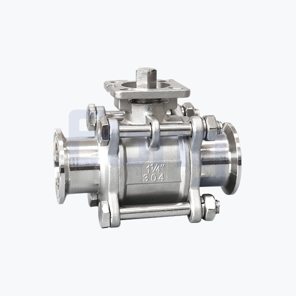 Three-piece ball valve