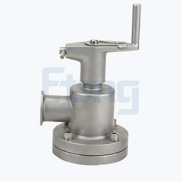 Stainless steel food equipment manual tank base valve