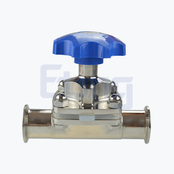 Stainless steel sanitary manual clamping diaphragm valve