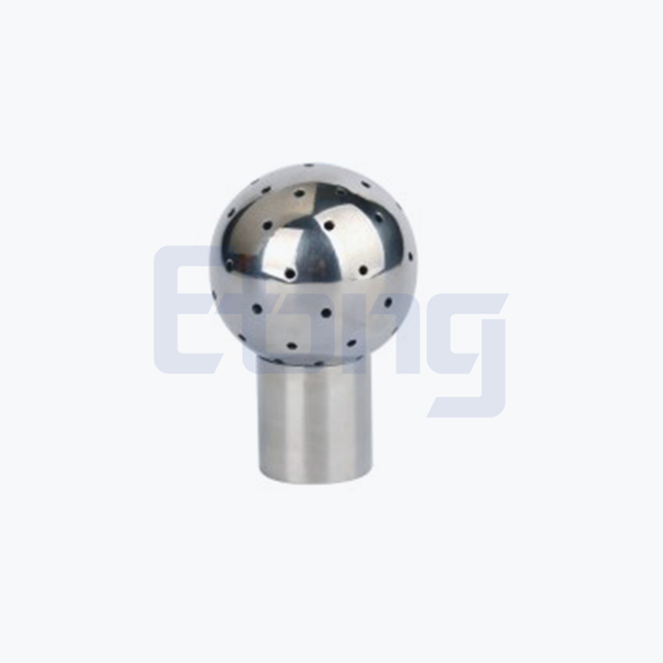 Sanitary fixed welding cleaning ball