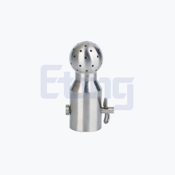 Sanitary fixed pin cleaning ball