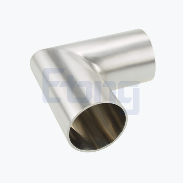 Stainless steel sanitary butt welding straight 90D elbow