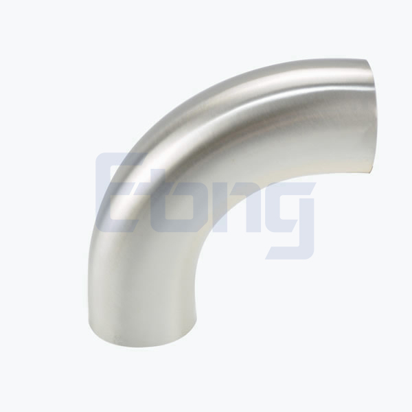 Stainless steel food processing L2S welding long 90D elbow