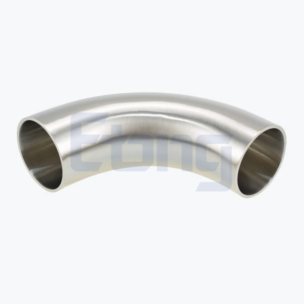 Stainless steel food equipment L2S welding long 90D elbow