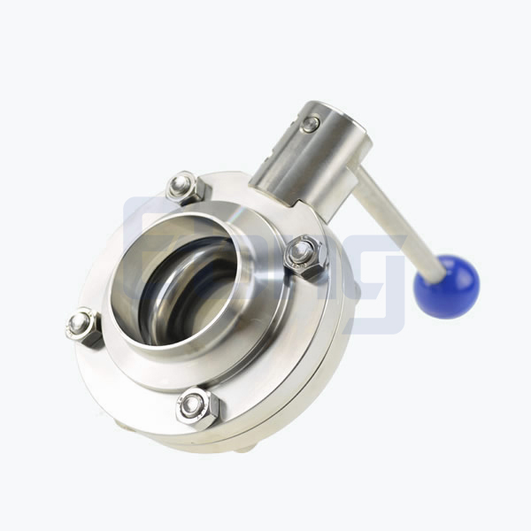 Stainless-Steel-Food-Grade-Round-Pull-Handle-Welded-Butterfly-Valve